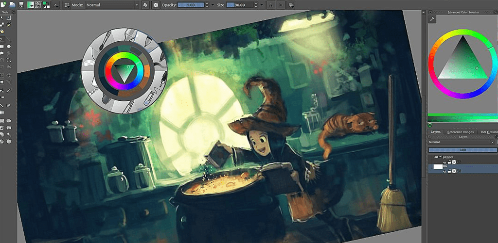 Top 5 des meilleures alternatives PHOTOSHOP GRATUITES (2026) 9 krita